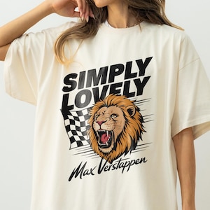 Max Verstappen Shirt Simply Lovely Red Bull Racing Formula 1 T-shirt F1 Merch Formula one Apparel Comfort Colors
