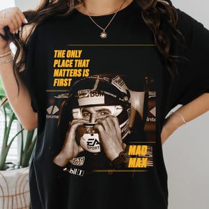 Red Bull Racing Max Verstappen T-Shirt, F1 Grand Prix Fan Apparel, Motorsport Gift for Racing Enthusiasts, Unisex Formula 1 Tee