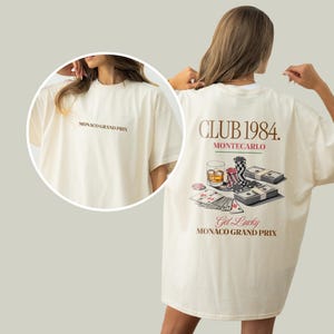 Monaco Grand Prix T-Shirt, Monte Carlo Racing Tee, F1 Motorsport Shirt, Vintage Monaco GP Shirt, Formula 1 Fan Gift, Racing Club Shirt