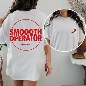 Carlos Sainz F1 Shirt for Fans, Ferrari F1 Merch, Smooth Operator Tee, Formula 1 Gift, Williams Racing, Unisex F1 T-Shirt