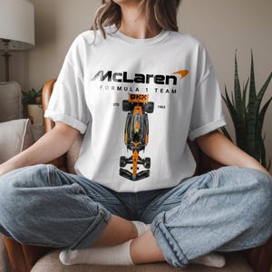 Formula 1 McLaren 2025 Unisex T-Shirt Lando Norris and Oscar Piastri Comfort Colors Shirt F1 Merch McLaren F1 Racing Race day Tee
