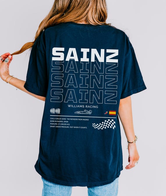 Smooth Operator Carlos Sainz Shirt Williams formula one T-shirt Vintage Racing Graphic race day Tee f1 merch f1 gift for Fans