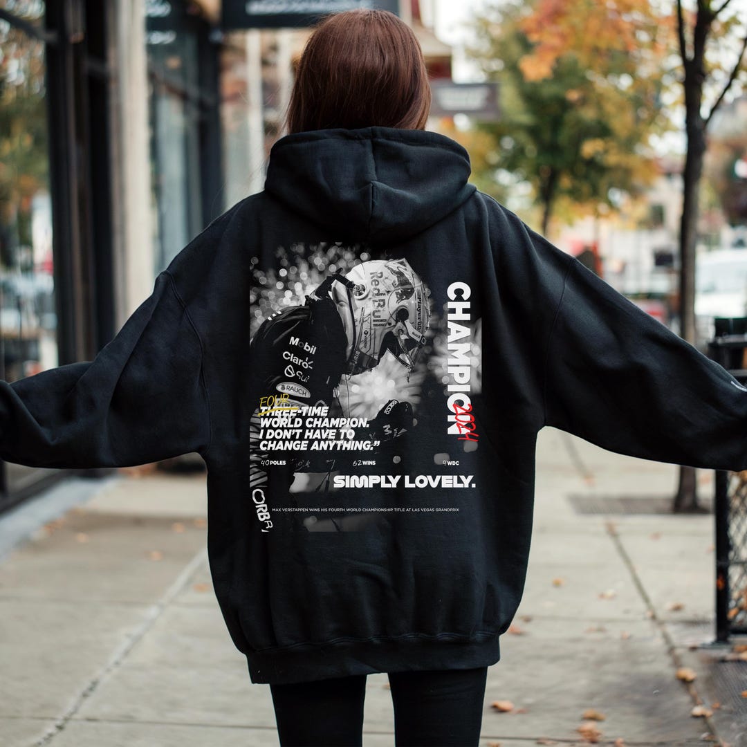 Max Verstappen Hoodie F1 Champion M4X Sweatshirt Time World