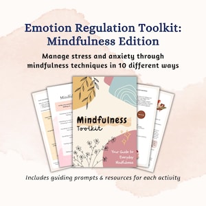 Emotional Regulation Toolkit Mindfulness Techniques for Anxiety Coping Skills Guided Mindfulness Grounding Techniques Self Regulation