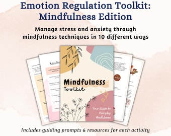Emotional Regulation Toolkit Mindfulness Techniques for Anxiety Coping Skills Guided Mindfulness Grounding Techniques Self Regulation
