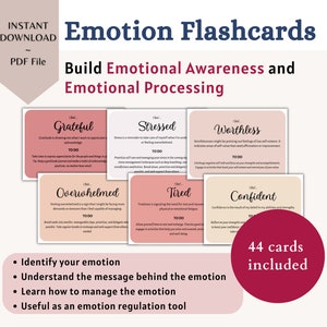 Emotion List Feelings List Emotion Regulation Tool for Self Regulation Sitting with Your Feelings Wheel Emotional Support DBT Therapy Tool