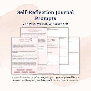 Selbstreflexions-Arbeitsblatt Briefe an sich selbst Reflexions-Journal Prompts Dankbarkeits-Journal Selbstbewusstseins-Arbeitsblatt Selbstfürsorge