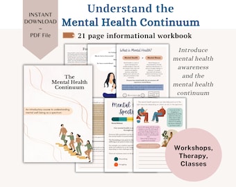 Guidebook Mental Health Continuum Workbook For Mental Wellness Workshop Resource Teaching Material For Mental Health Group Therapy Resource
