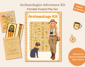 Archäologen-Abenteuer zum Ausdrucken, Archäologie-Rollenspielset