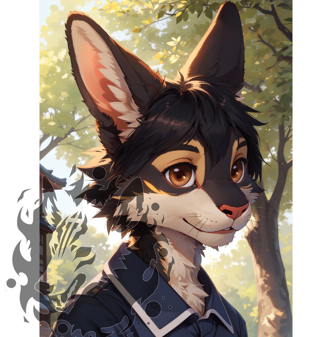 Anthro Rabbit Student Concept Art Image - Digital Download HD Image ...