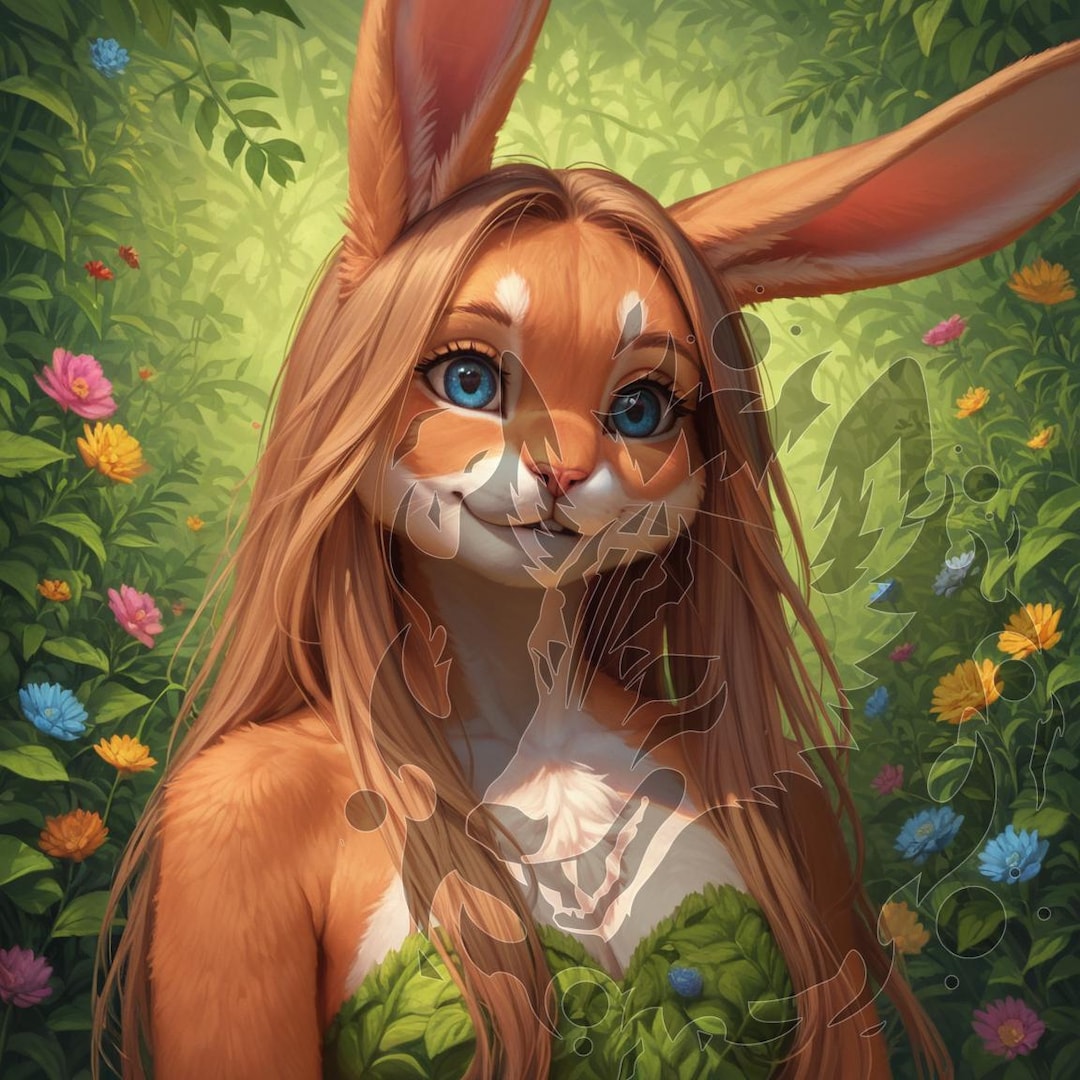 Anthro Rabbit Image - Digital Download HD Image - Original Concept Art ...