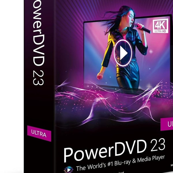 2024 CyberLink Power DVD Ultra 23 Power DVD 23 - DVD Player Software für Windows PC