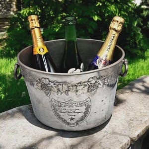 Pewter Dom Perignon Ice Bucket - Etsy