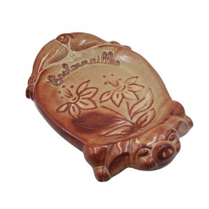 Large XXL Pig Shaped Charcuterie Plate Vintage Stoneware