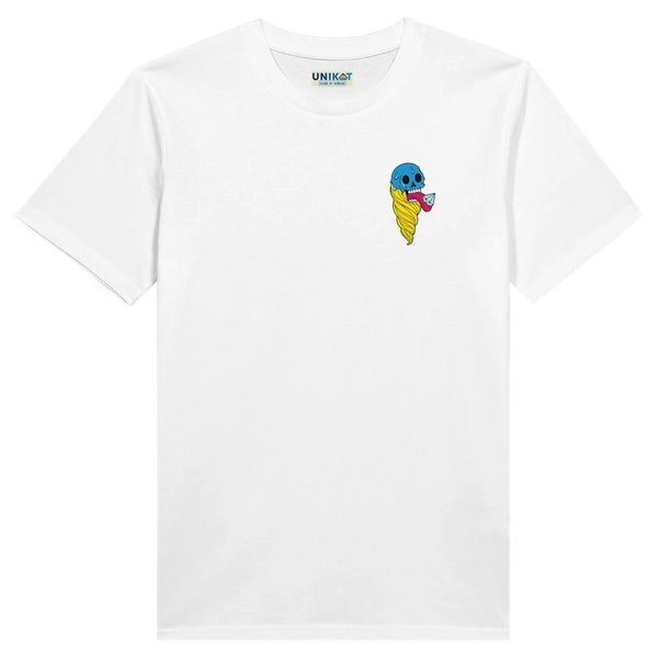 Organic Cotton T-shirt Death Ice Cream Unikat Design