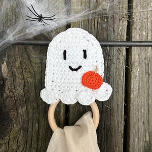 ghost dish towel holder
