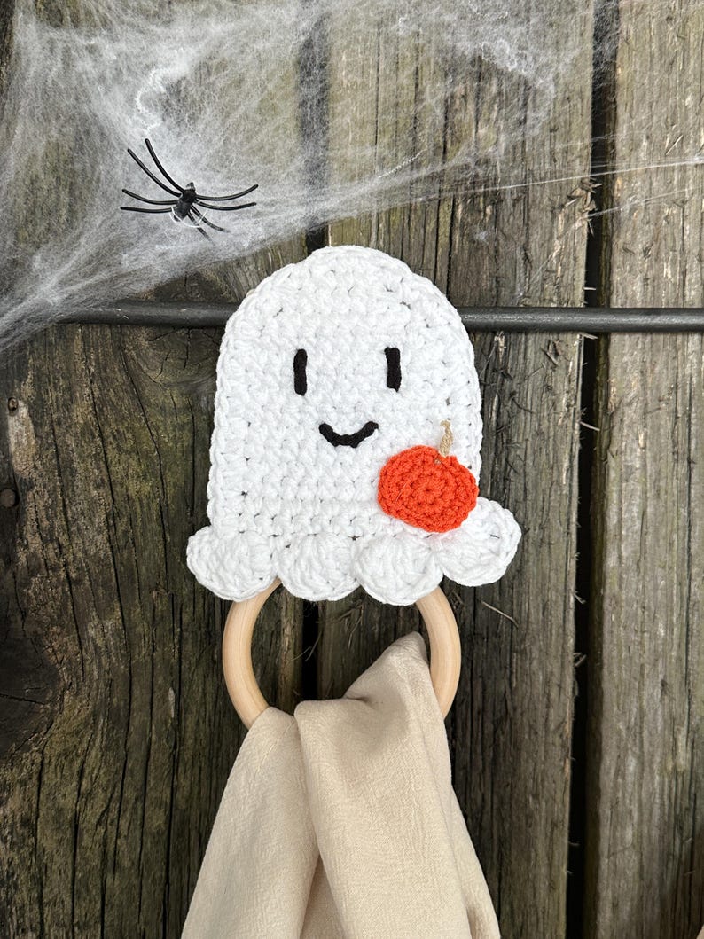 ghost dish towel holder