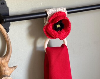 kitchen towel holder PDF crochet pattern