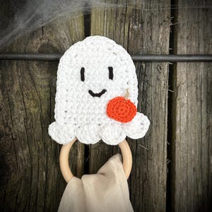 ghost dish towel holder