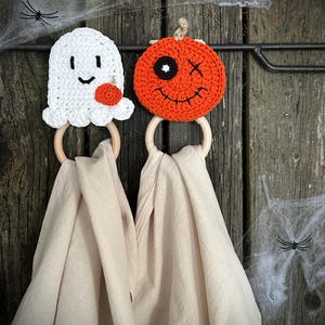 ghost dish towel holder