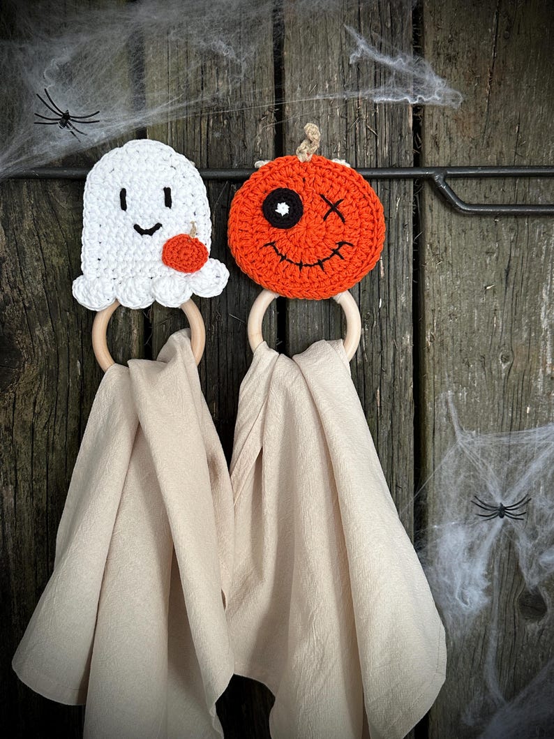 ghost dish towel holder