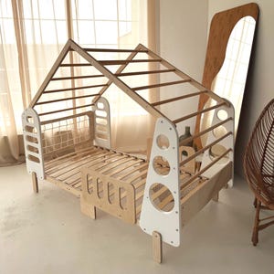 Montessori floor bed, Jungle Gym, Toddler Bed, Indoor Gym Bed, Indoor Playhouse, Montessori Bed image 8