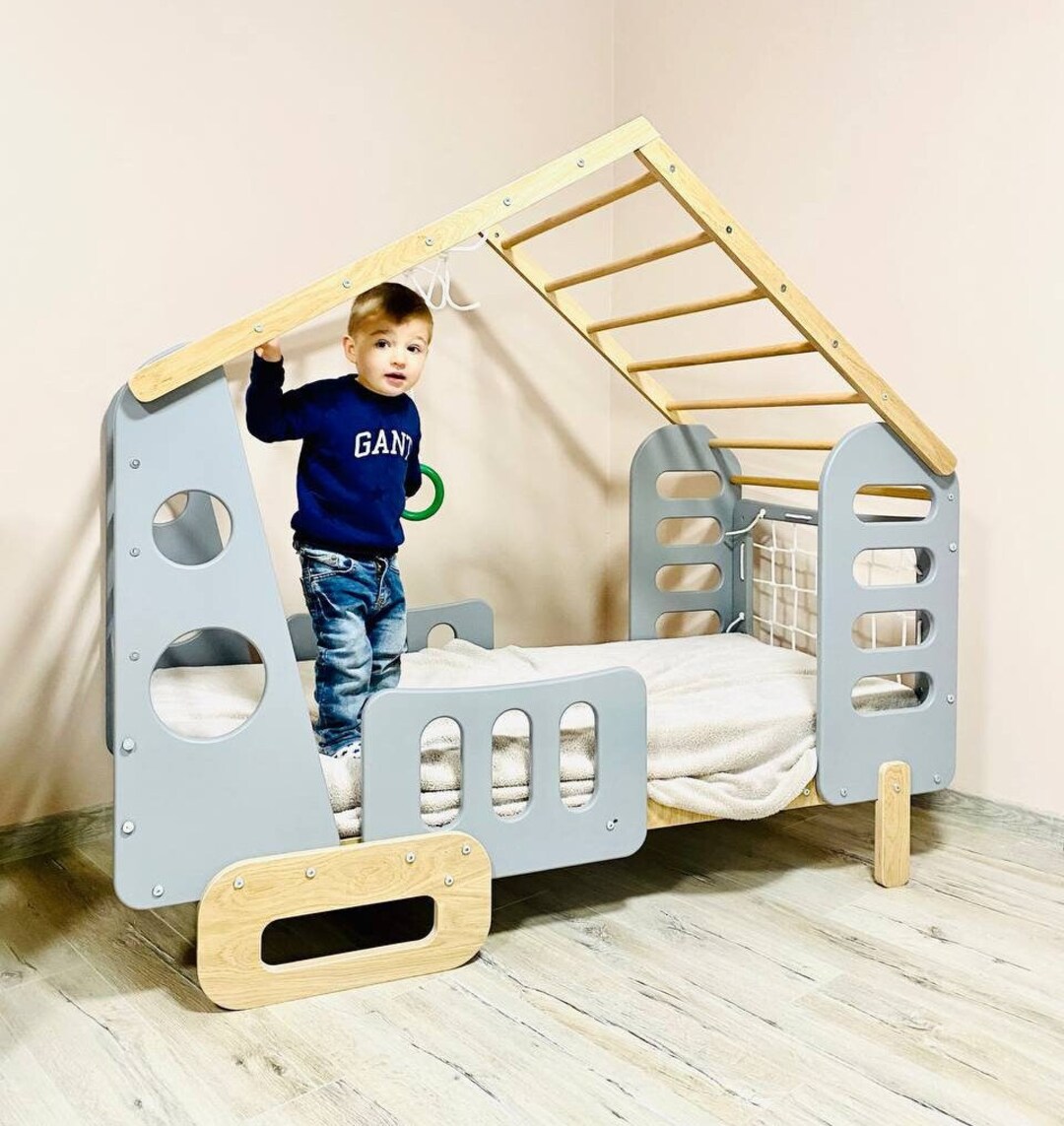 Montessori Floor Bed, Jungle Gym, Toddler Bed, Indoor Gym Bed, Indoor
