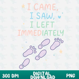 Funny Introvert Quote PNG: Relatable Pastel Design (Digital Download)