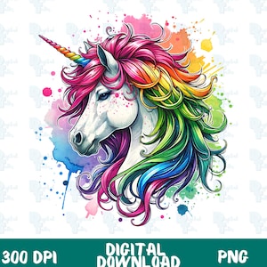ユニコーンプライドPNG | LGBTQレインボークリップアート | クィアマジックデジタルダウンロード | プライド月間のためのかわいい昇華アート、LGBTQシャツとステッカーPNG