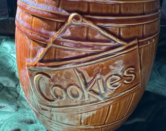 Vintage 1960’s Barrel Cookie Jar