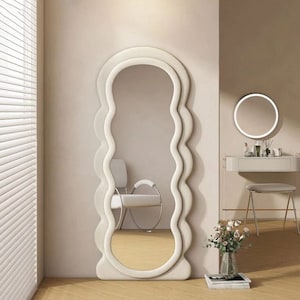 Curvy Floor Mirror, Wavy Full Lenght Mirror, Large Squiggle Mirror, Full Body Mirror, Irregular Asymmetrical Floor Mirror, Mirror Home Decor