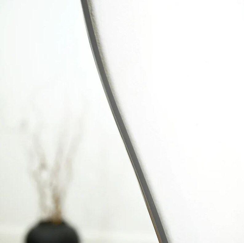 Full Body Mirror, Full Length Wall Mirror, Curvy Wall Mirror, Irregular ...
