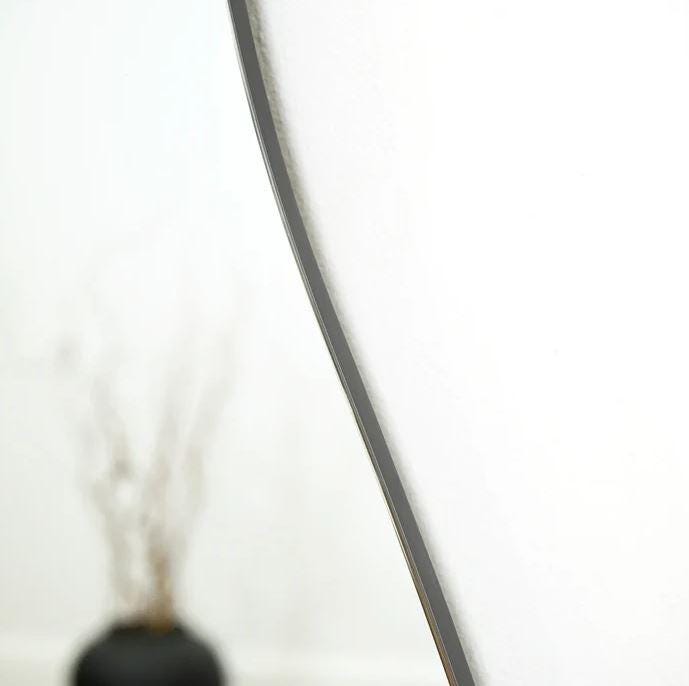 Full Body Mirror, Full Length Wall Mirror, Curvy Wall Mirror, Irregular ...