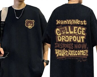 Kanye West Oversized T Shirt College Dropout T Shirt Men Women Relaxed Fit Music Tee