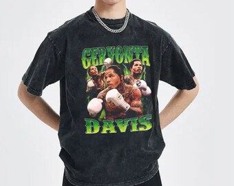 Graphic Boxing T Shirt Gervonta Davis Printed Tee Casual Relaxed Fit T Shirt