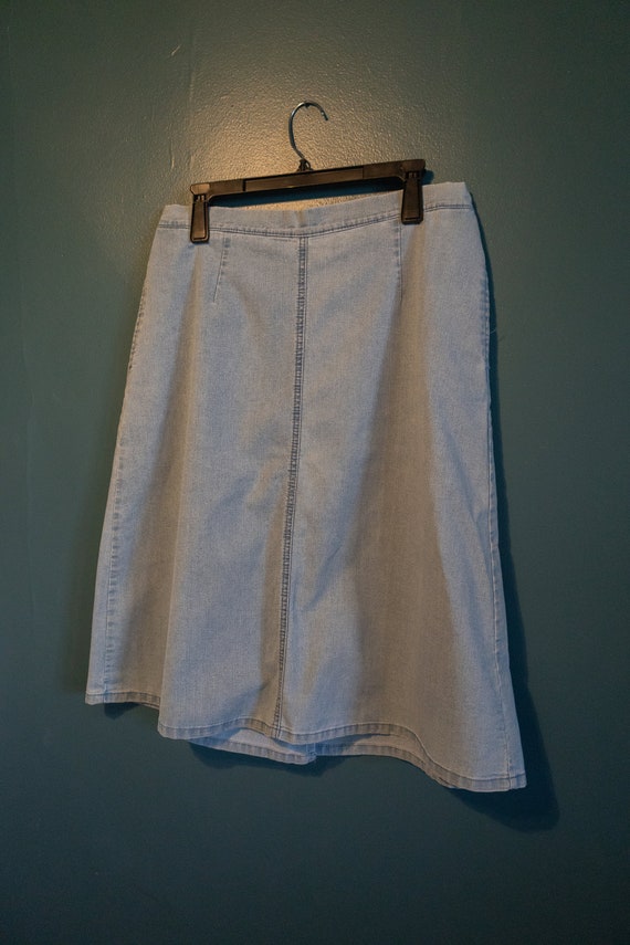 Alia Petites Denim Skirt