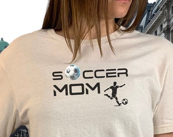 Football, maman, fils, cadeau T-shirt de football, parent, supporter de football, football, fils, cadeau, maman, maillot de sport, football