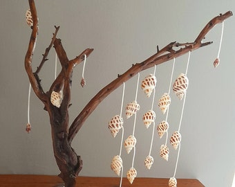 Handmade wooden Tree, Seawood, Seashells, Handmade, Tree, Wooden tree, Home decor, Housewarming gift, Gifts, Unique find, Hanging elements