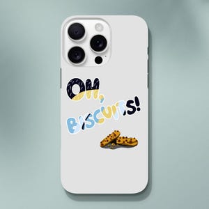 Coque iPhone Oh Biscuits avec citation drôle - Design protecteur robuste - Cadeau parfait !