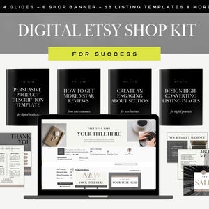 Etsy Shop Kit, Banner Templates, Etsy Shop Branding Kit, Etsy Store Canva Templates, Design Bundle, Etsy Listing Template, Etsy sellers tip