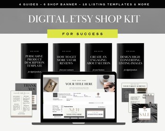 Etsy Shop Kit, Banner Templates, Etsy Shop Branding Kit, Etsy Store Canva Templates, Design Bundle, Etsy Listing Template, Etsy sellers tip