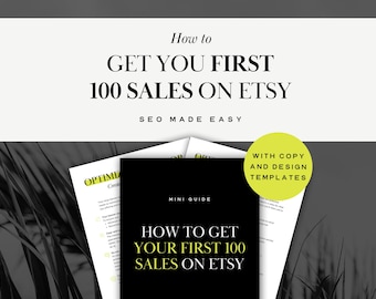 Etsy SEO guide: How to rank on Etsy search, get first 100 sales, SEO strategy for listing optimization, Etsy keywords, Shop setup tips