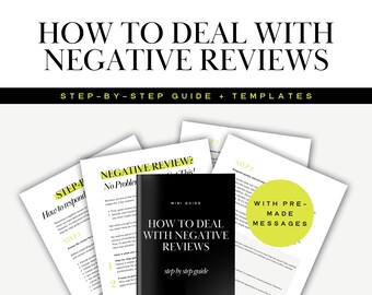 How to respond to bad reviews on Etsy: Negative review response templates & examples | Step-by-step Etsy feedback guide for small business