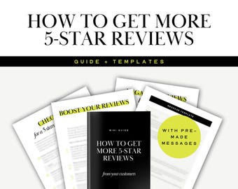Etsy review guide for small business, Templates to boost your reviews, Grow your Etsy shop and sell more