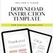 Digital Download Template for Etsy Sellers: Share Digital Product ...