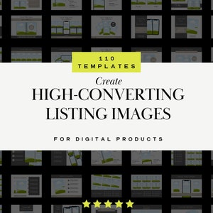 Sjabloon Etsy-listing voor verkoop op Etsy: mock-ups met digitale productvermeldingen voor hoge conversie, listingfoto's en canvaslijsten voor Etsy-verkopers
