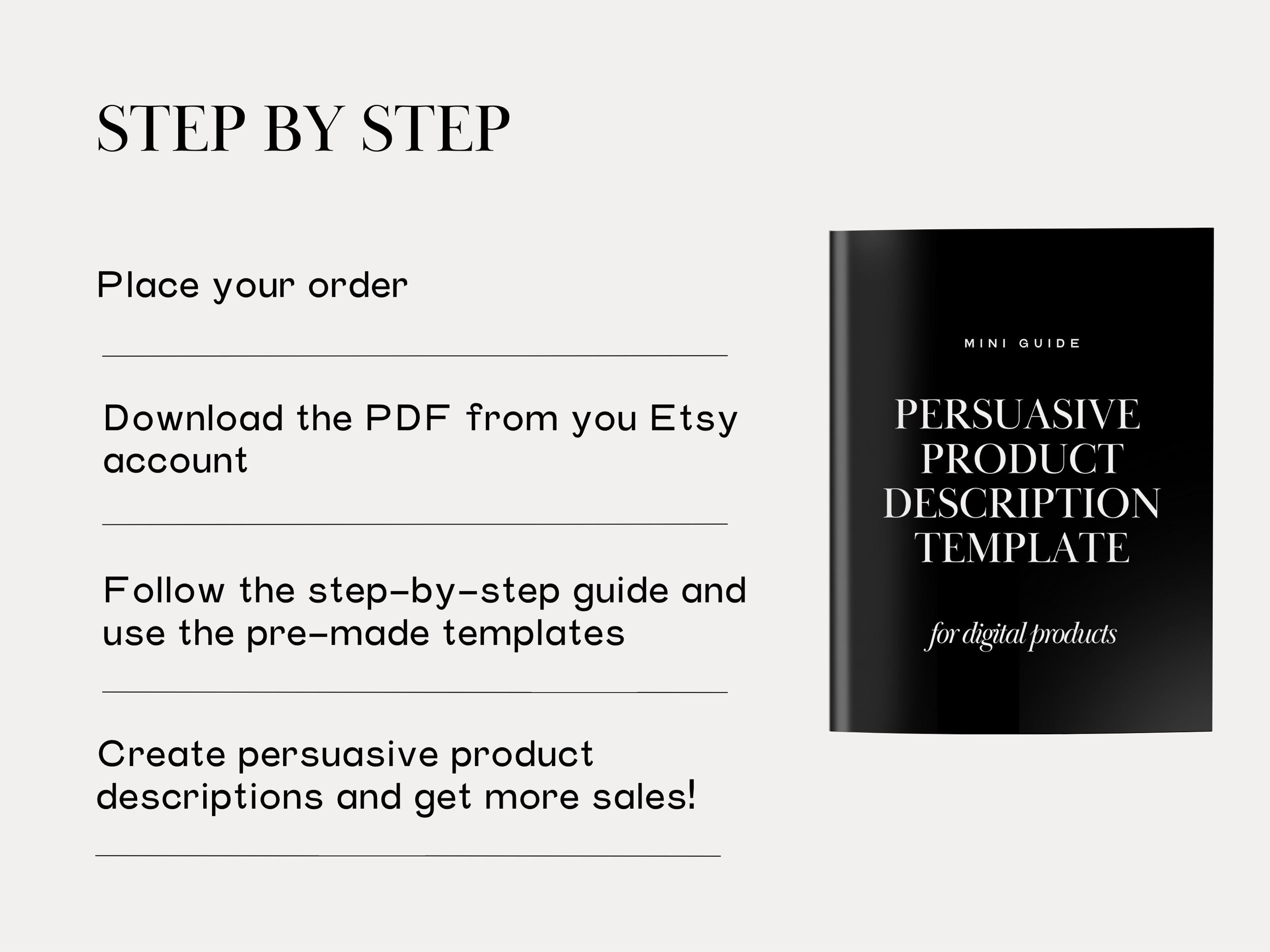 Product Description Template: Guide to Writing Listing Descriptions ...