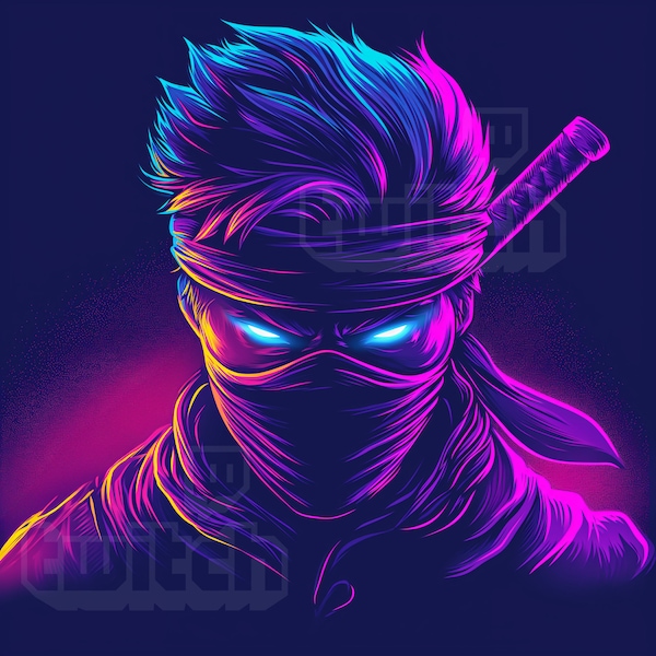 Beperkte profielfoto "DarkTwitchNinja", gaminglogo voor YouTube, twitch.