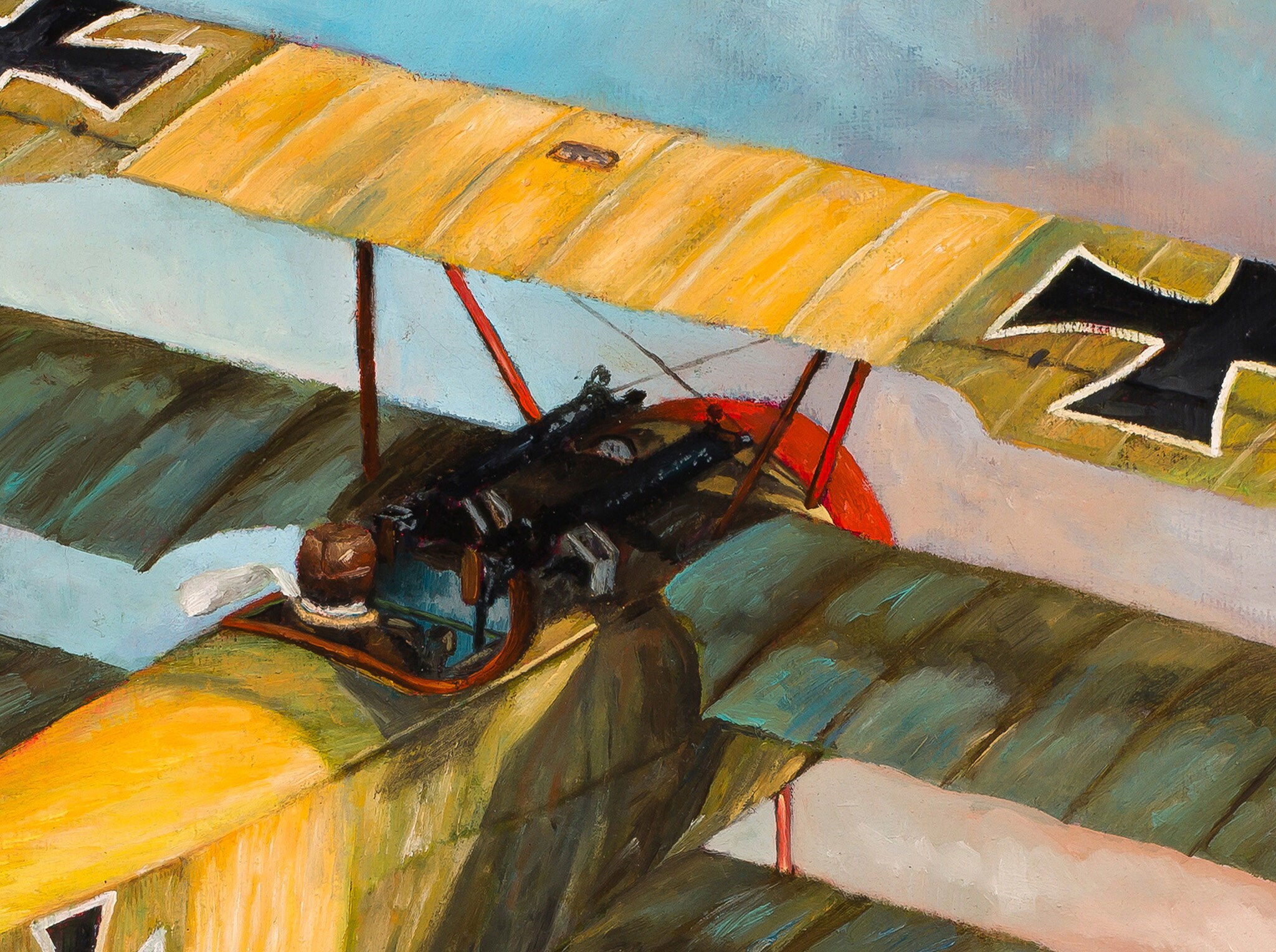 Fokker DR.I Painting: Lothar Von Richthofen's WWI Plane (digital