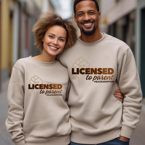 Licensed to Parent, Adoption Gift, Foster Parent Gift, Adoptive Mom, Foster Dad, Foster Mom Gift, Black Mom, Black Dad, New Parent Gift